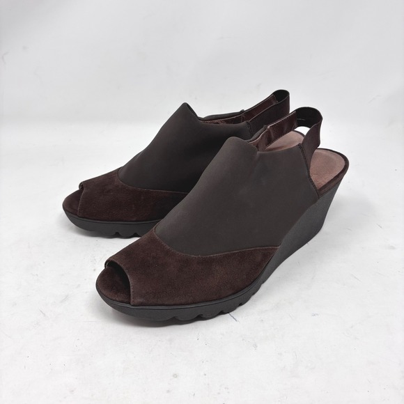 Donald J Pliner Mynne Platform Wedge Sandal Size 9 Lagenlook Artsy Old Money - Picture 1 of 10